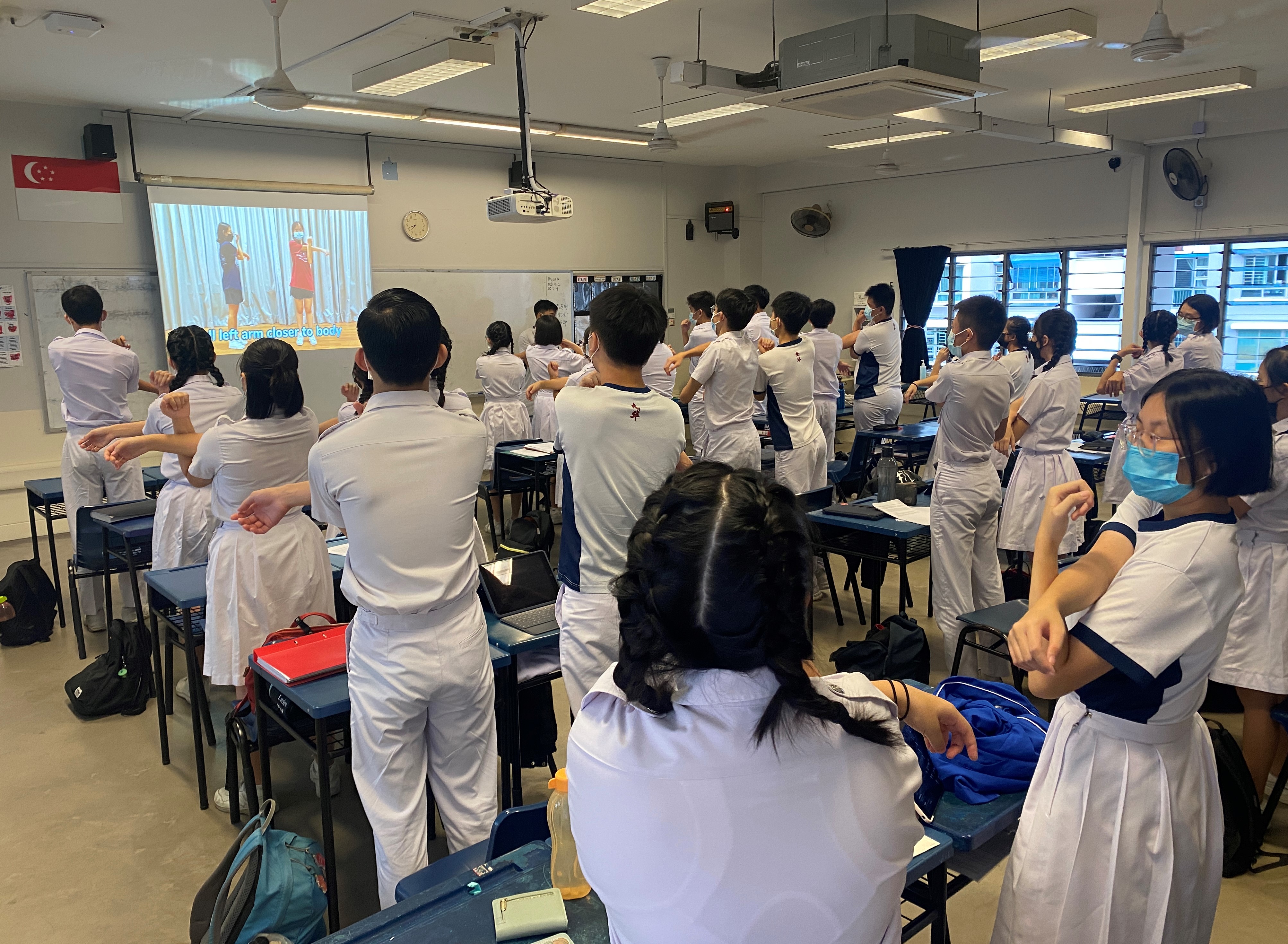 Fit Fit Friday - Morning stretching in class